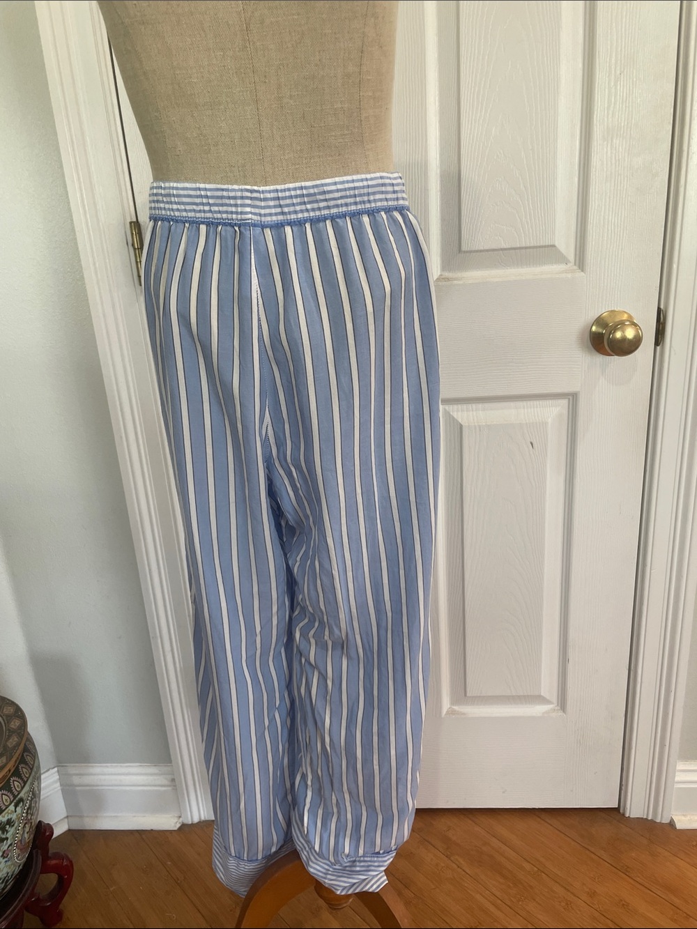 Stars Above Striped simply cool fabric sleepwear Pajama Set blue white women’s L - Picture 13 of 16